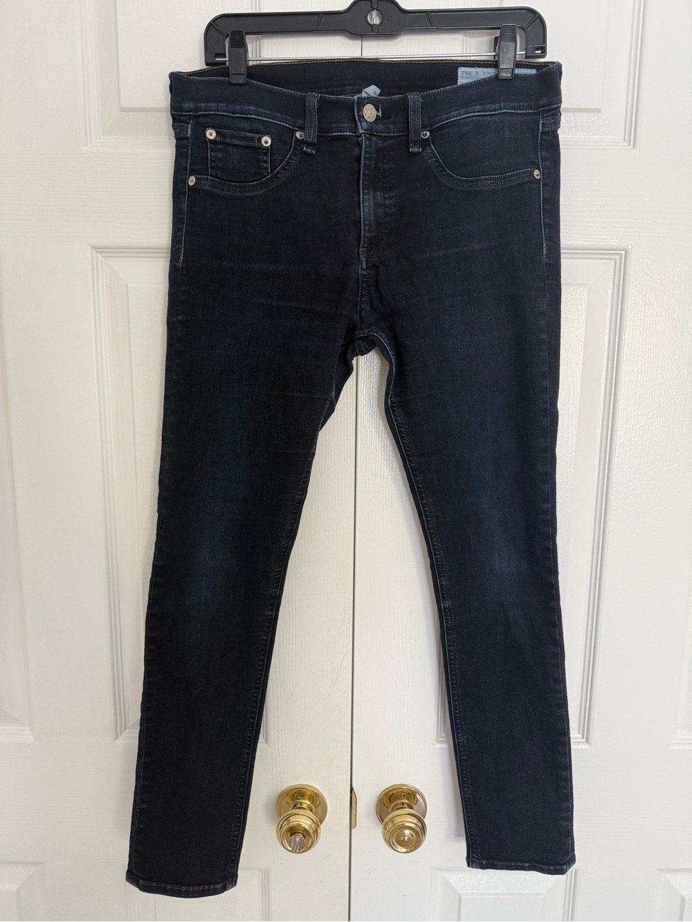 rag & bone Women's Skinny Jeans - Dark Indigo Black Wash